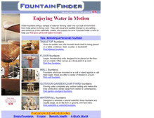 Tablet Screenshot of fountainfinder.com